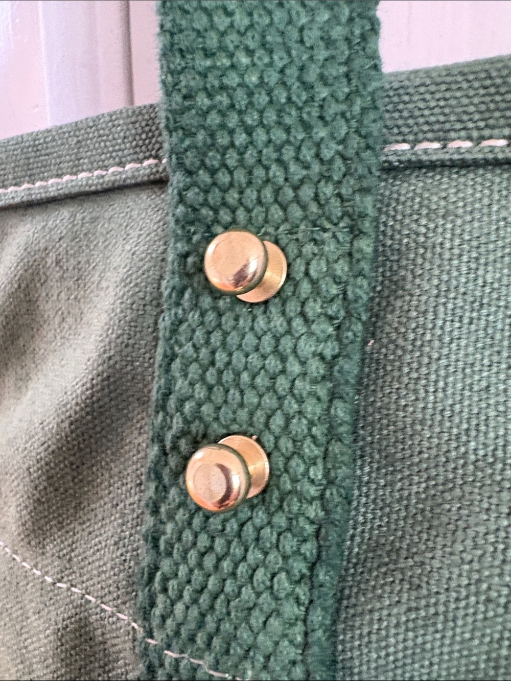Immodest Cotton Small East West Tote in Pine - Picture 4 of 10